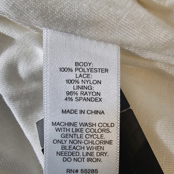 Express NWT Skirt Size 0 White Pleated Lace - Picture 8 of 9